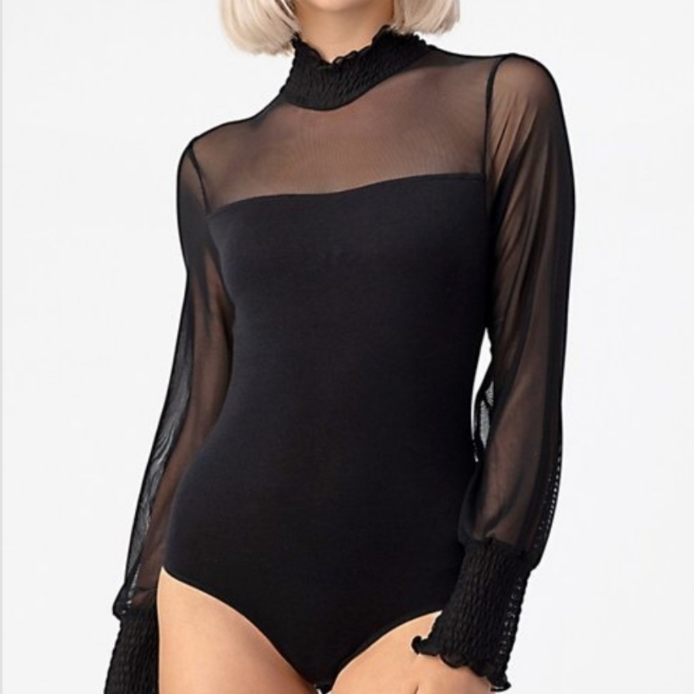 Black Mesh Onesie